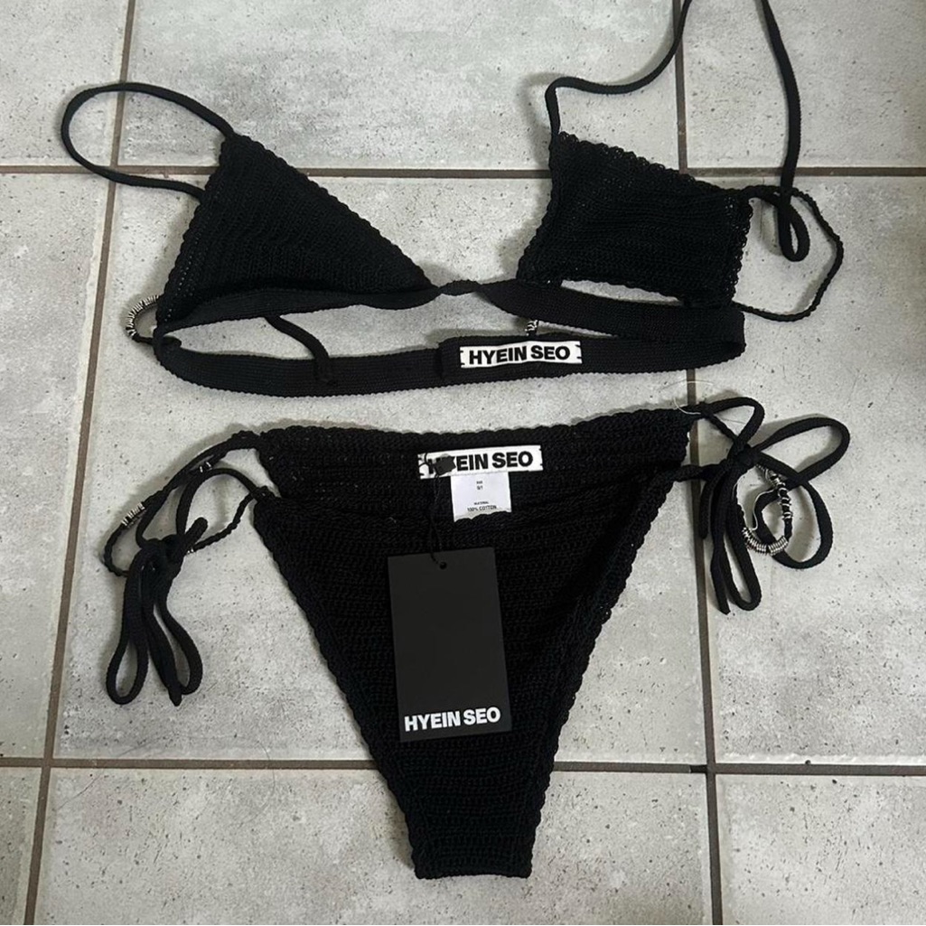 Nwt Hyein Seo Black Crochet Bikini